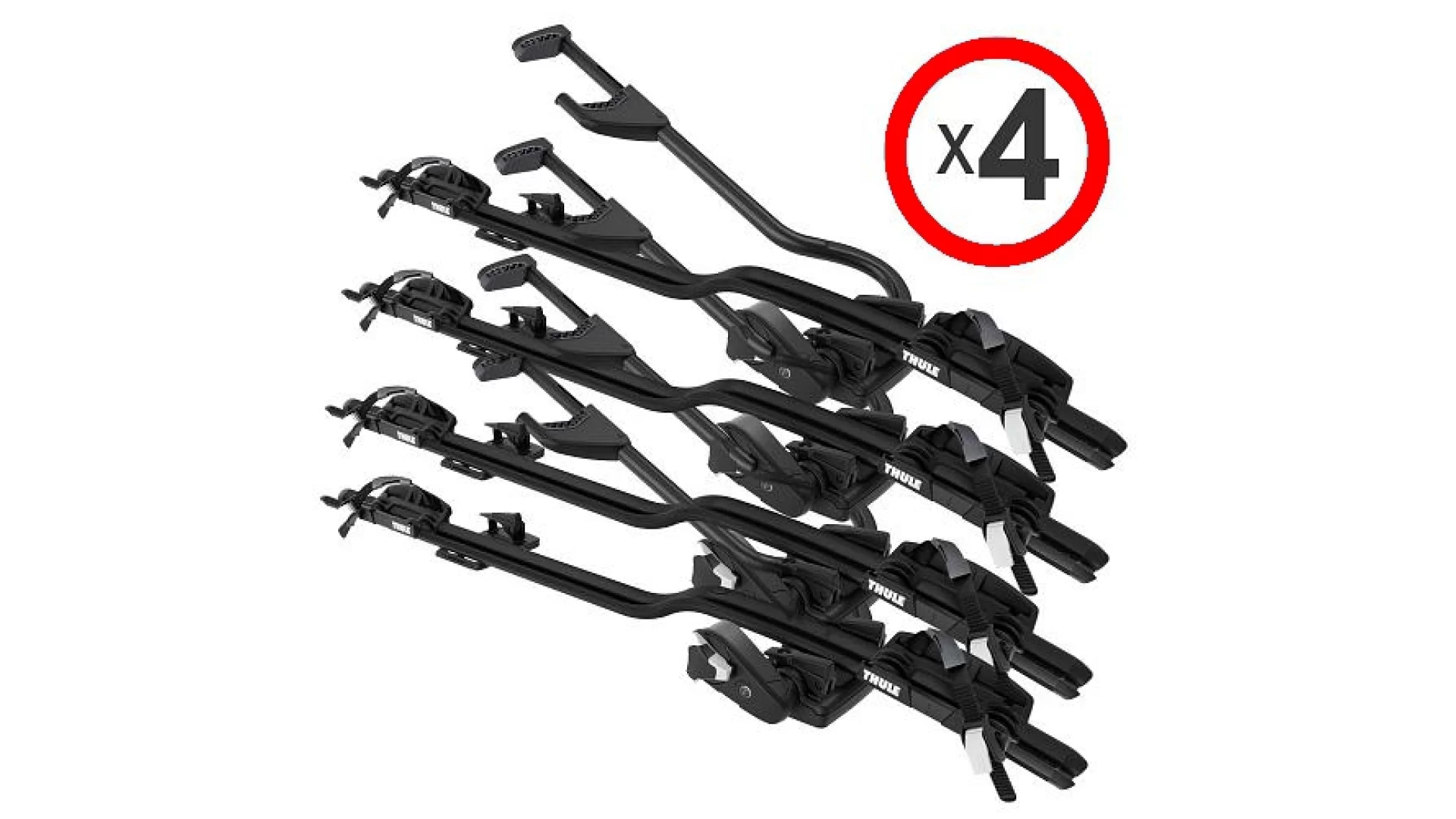 Thule ProRide 598 Black Roof Mounted Bike Carrier x 4 - 598002