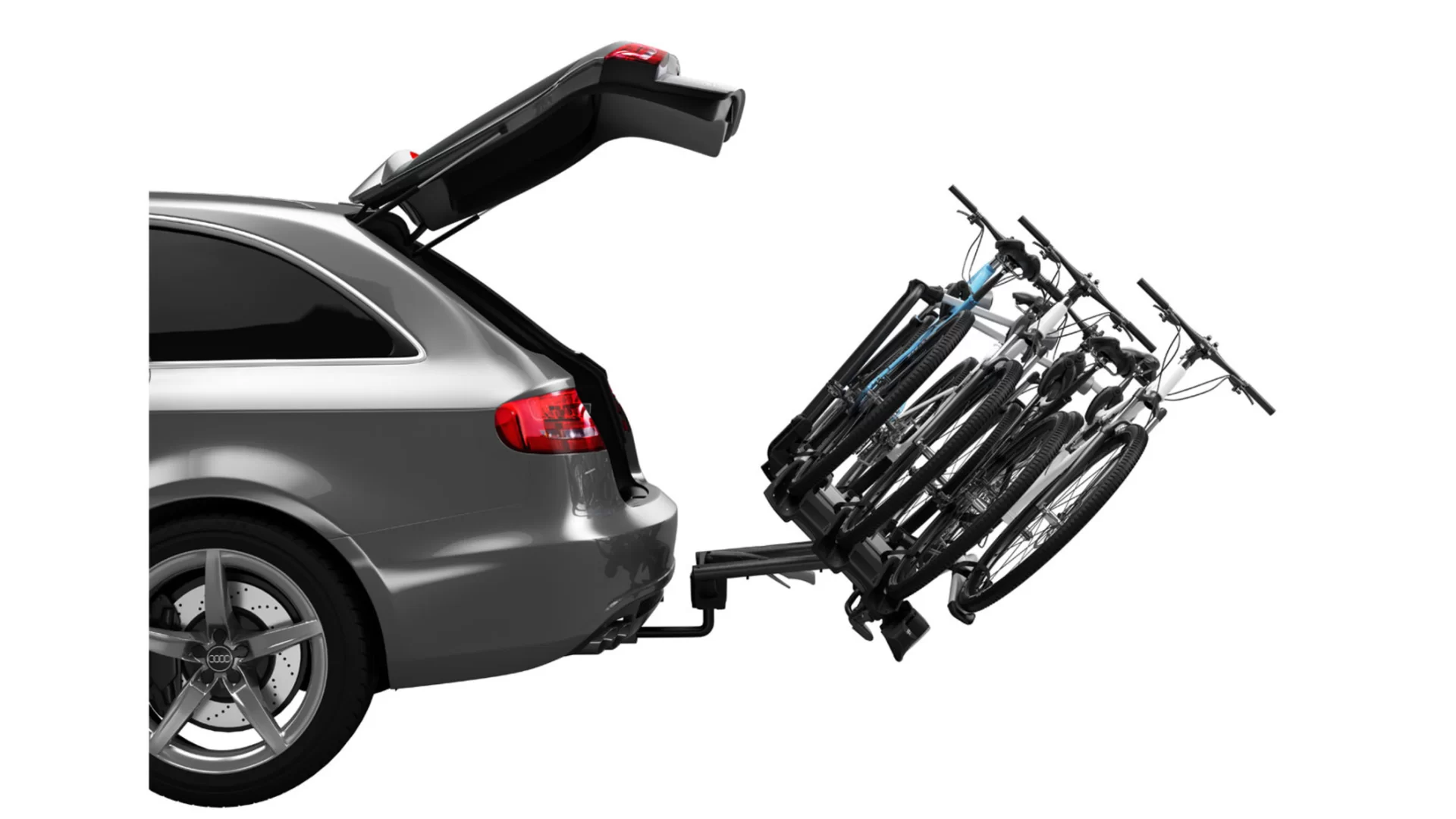 Thule VeloCompact 4 bike tow ball mounted carrier combo (927002 + 926101) - View 1