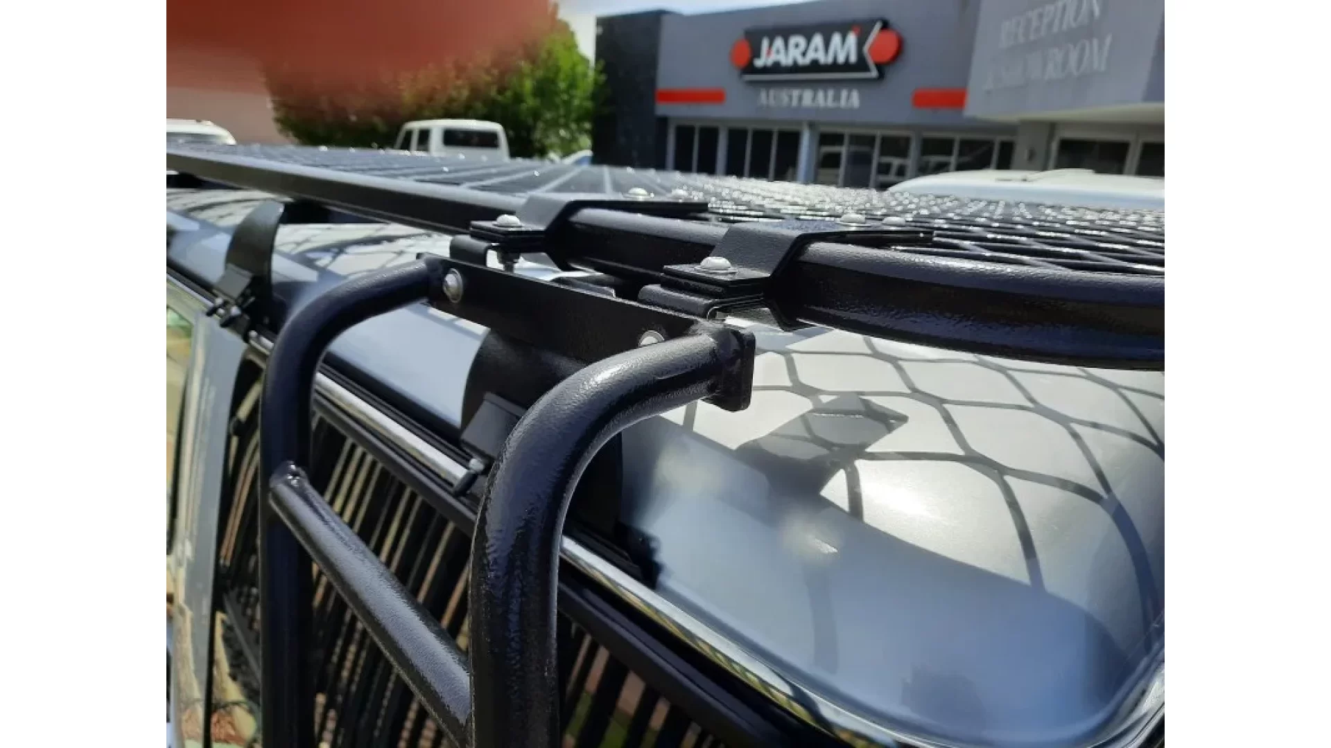 Tracklander Side fixed ladder complete kit suits Toyota Prado 150 series LWB with TLRAL22FT, TLRAL18FT and TLRAL14FT Roof racks - TLRSFLGKIT9 - View 1