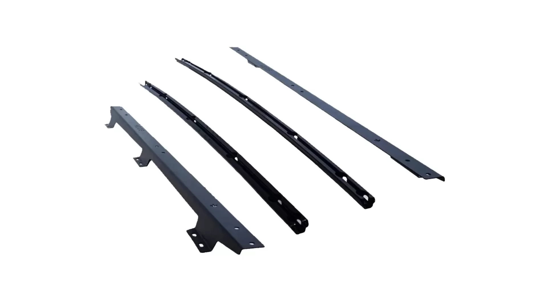 Tracklander Tough Bar Leg Spine - Mitsubishi Pajero without roofrails with moulded track 2006-on - LBKIT73M1-03