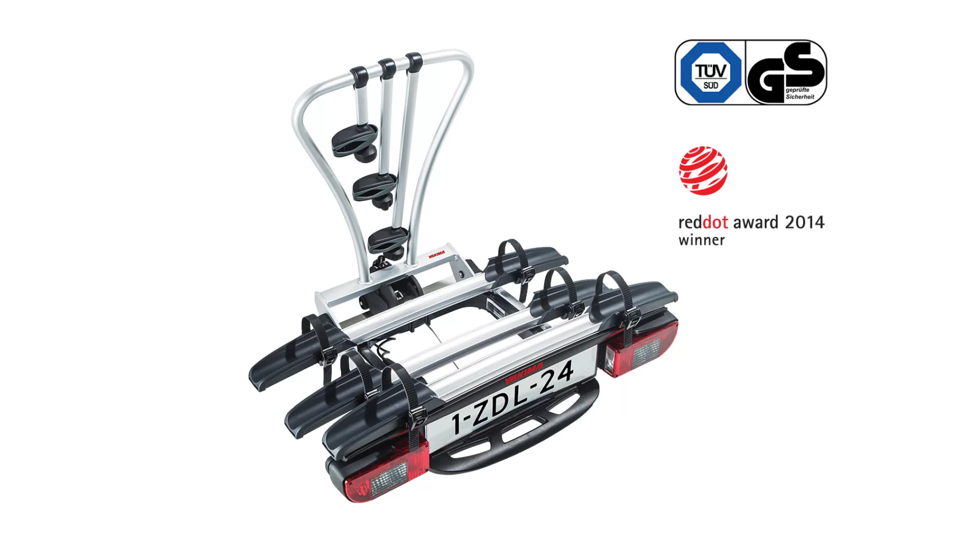 Yakima JustClick 3 Bike Tow Ball Mounted Carrier (8002494)