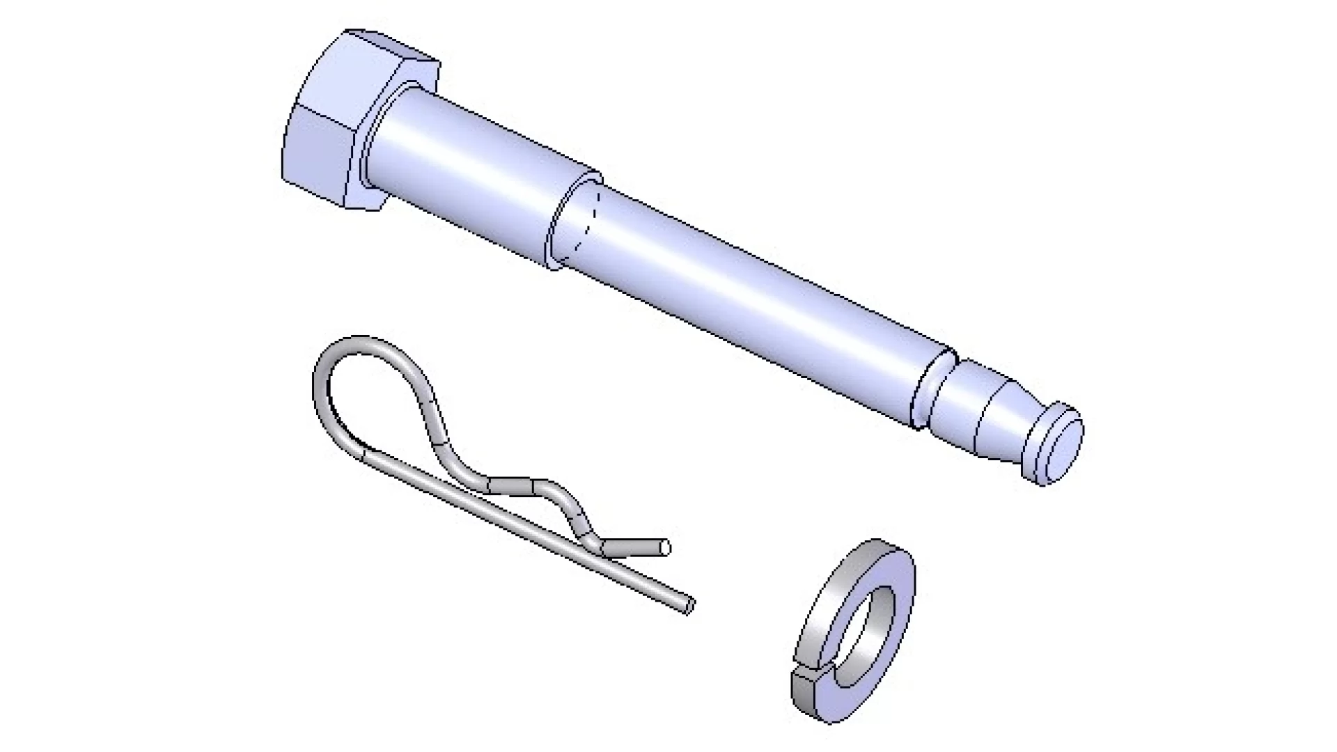 Yakima Holdup/TwoTimer 1.25 Inch Mounting Hardware (Hitch Pin / Split Pin / Washer) 8880129