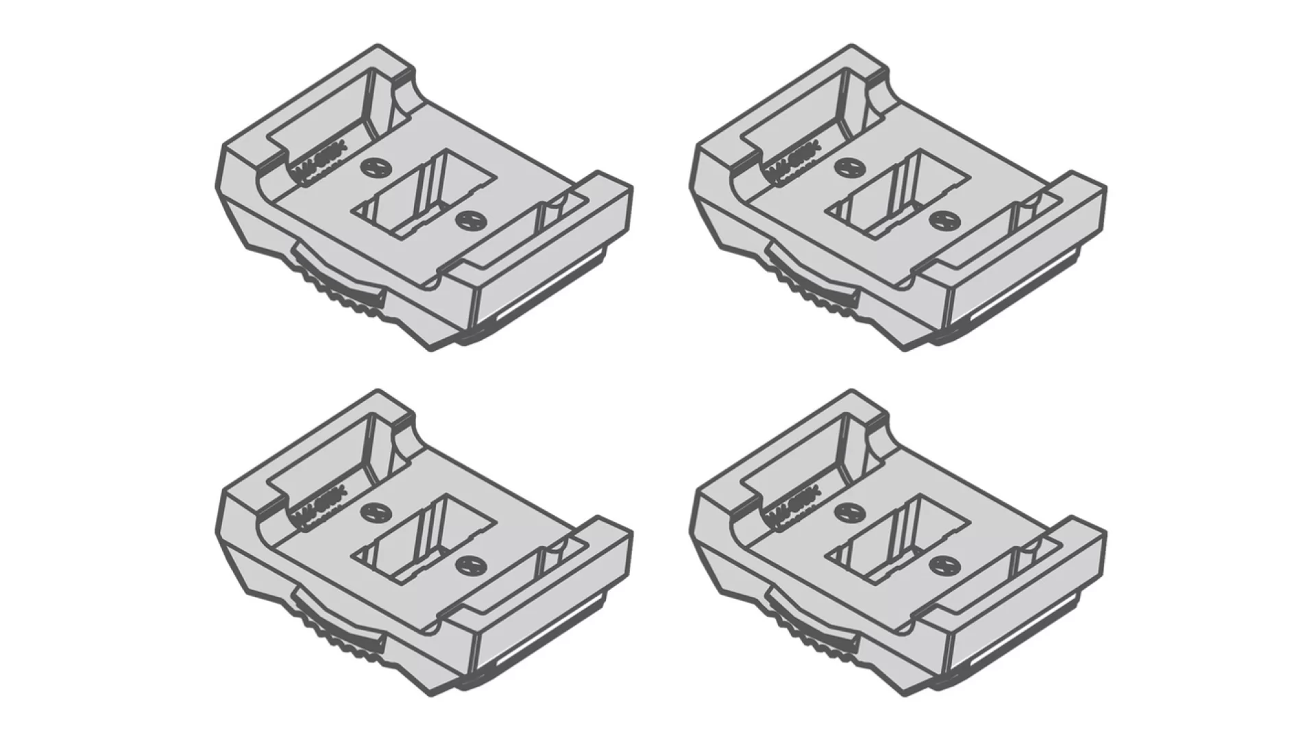 Yakima TrimHD StreamLine Adapter Pack of 4 - 9813417