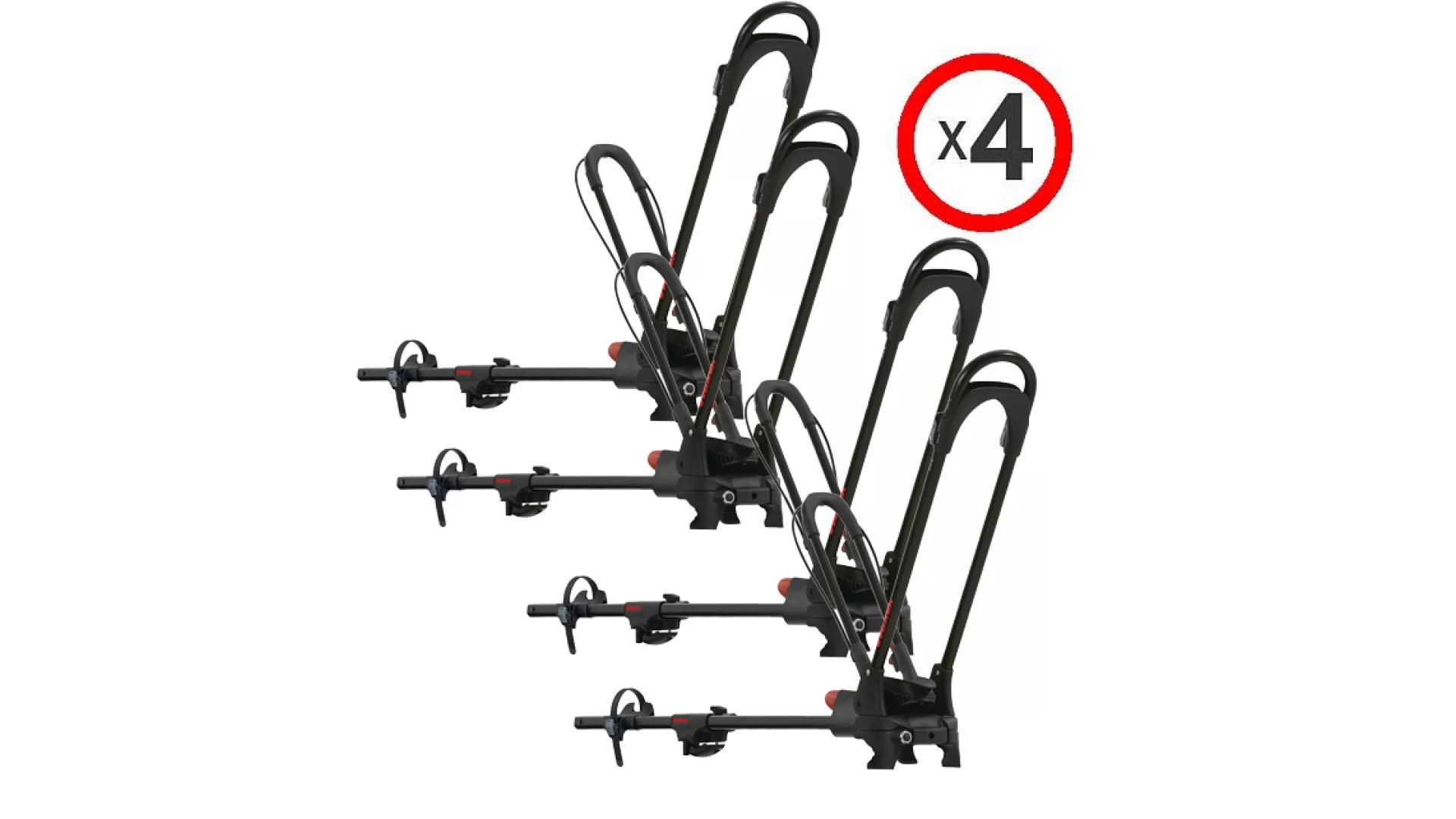 Yakima FrontLoader Black Roof Mounted Bike Carrier x 4 - 8002104