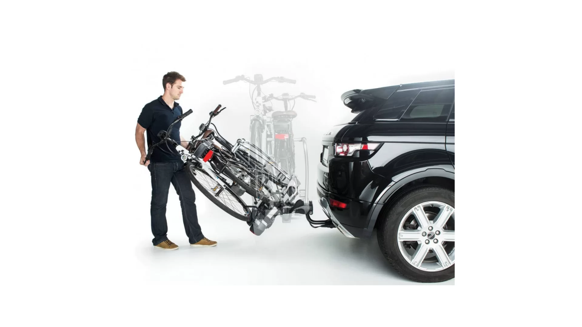 Yakima JustClick 4 bike tow ball mounted carrier combo (8002494 + 8002488) - View 5