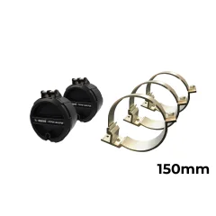 Wedgetail Trade Accessory 3 Brackets Two End Caps No Pipe - Side Mount - RWA-CB1003NP