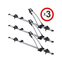 Thule FreeRide 532 silver roof mounted bike carrier x 3 with matching locks (532002)