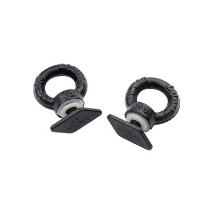 Black Tie Down Rings / Eye Bolts for Tracks - RRAC221