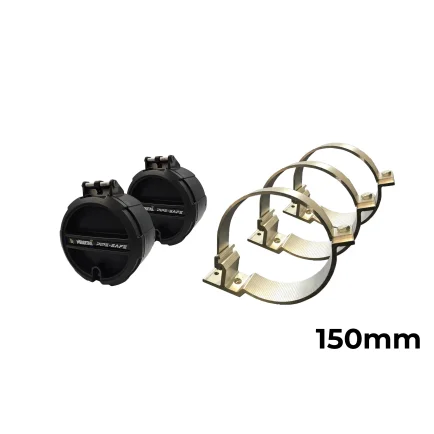 Wedgetail Trade Accessory 3 Brackets Two End Caps No Pipe - Side Mount - RWA-CB1003NP