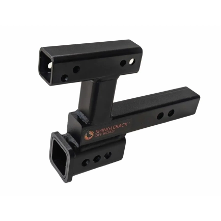 Shingleback Dual Hitch Receiver 140mm Offset - SBA0058