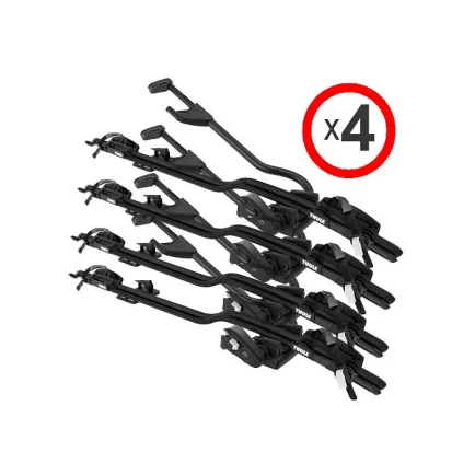 Thule ProRide 598 Black Roof Mounted Bike Carrier x 4 - 598002