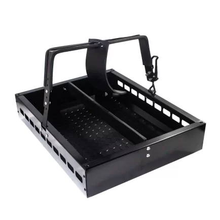 Tracklander Double Jerry Can Holder - Holds Steel or Red Plastic 20L Jerry Cans - TLRDJCH