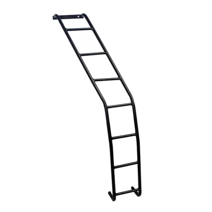 Tracklander Side fixed ladder complete kit suits Toyota 76 series Landcruiser LWB with TLRAL22FT, TLRAL18FT and TLRAL14FT Roof racks - TLRSFLCKIT6